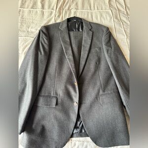 Charcoal Wool J Crew Suit